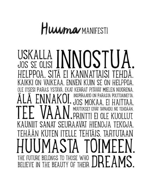 Huuma Manifesti